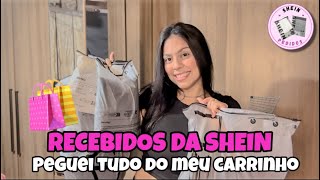 RECEBIDOS DA SHEIN 🛍️PEGUEI TUDO QUE ESTAVA NO MEU CARRINHO 🛒 + roupas pro marido 🥰