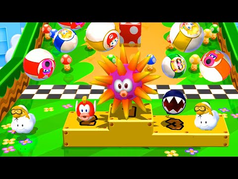 Mario Party 9 Minigames High Rollers - Cheep Cheep vs Bowser Jr vs Lakitu ( Master Difficulty )