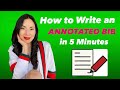 Annotated Bibliographies and Their Importance