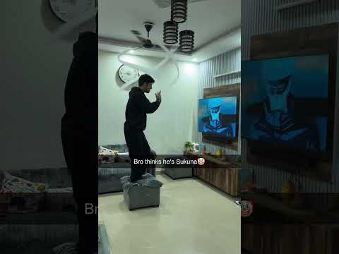 bro thinks he's sukuna😂🤡 #funny #sukuna #gojosatoru #jujutsukaisen #anime #animememes #shorts