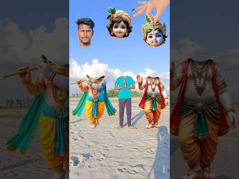 Jay Ganesha Deva Lord krishna wrong ๐๐๐head challenge vfx Bhakti video - #ashortaday #shorts #vfx