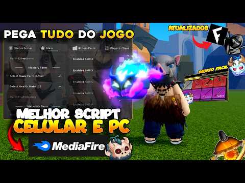 SAIU AGORA!!💥 NOVO SCRIPT BLOX FRUITS PARA CELULAR NOVAS FUNÇÕES AUTO FARM - (MOBILE e PC)