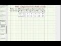 Understanding Equations and Relationships