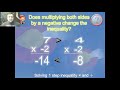 Solving One-Step Inequalities with Multiplication and Division