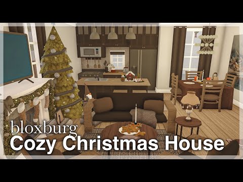 Bloxburg - Cozy Christmas House Speedbuild ❄️🐻‍❄️ (interior + full tour)