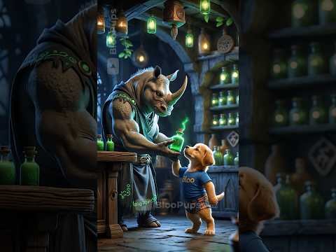 🐶 Clever Dog Uses Magic Potion to Save the Lion 🔥 | BlooPups Funny Animal Revenge Story!