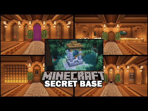 How to Build a SECRET BASE Under a Well in Minecraft! [World Download]