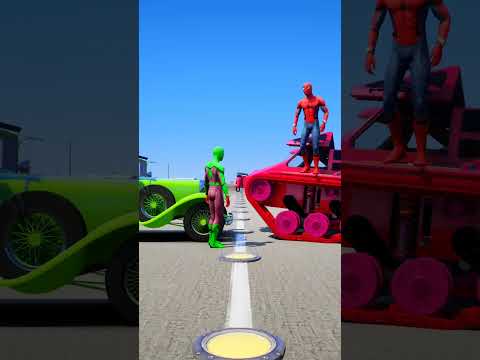 GTA V   SPIDERMAN GREEN VS SPIDER MAN RED MATCH, WHO IS RICHER 🤑 #shorts #gta5 #holidayswithyoutube