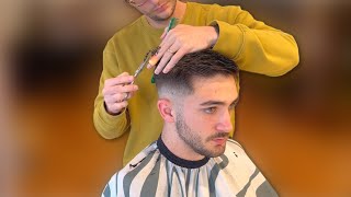 How to do a Fade on Men’s Haircut  ( Clipper and Shear Work ) TUTORIAL
