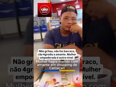 Mulher flagra marido com amante em shopping