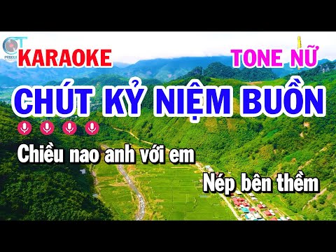 Karaoke Chút Kỷ niệm Buồn Tone Nữ Nhạc Sống Cha Cha Hay