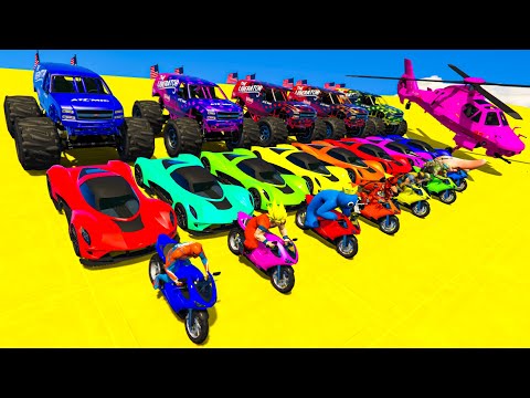 GTA V Epic New Stunt Race For Car Racing Challenge by Trevor and Shark #1