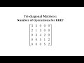 Understanding Tridiagonal Matrices and Row Operations
