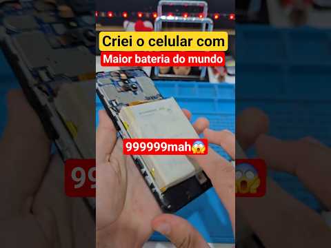 criei o celular com a maior bateria do mundo #shorts #short #ytshorts #yt #apple #iphone #viral #fyp