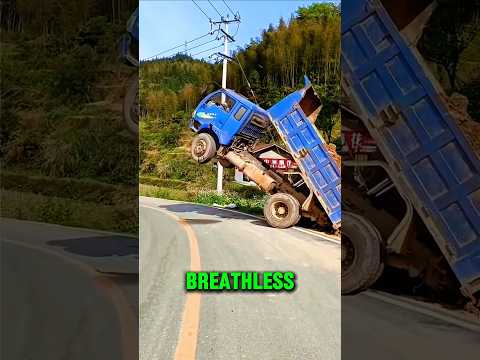 Dumper Truck Nearly Flips 😱 #shorts