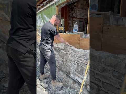 Kitchen extension on a 200 year old cottage in Ireland #cottage #stonemason