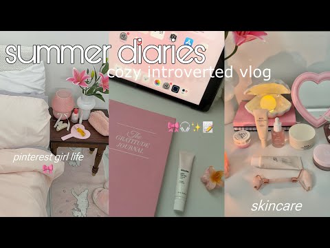 🩰✧ summer diaries 🍵🍓  YESSTYLE haul, shopping at glossier, journal˚˖𓍢ִ໋