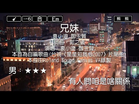 兄妹-袁小迪&鄧玉賢(Karaoke伴奏)
