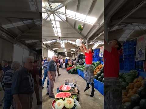 10 KG KARPUZU HAVADA DANS ETTİRDİ