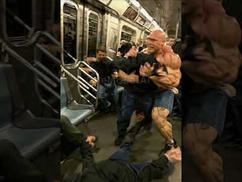 Roid rage on the subway