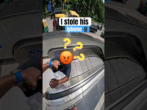I stole his iphone in new delhi #steal #thief #chase #parkour #pov #newdelhi #shorts
