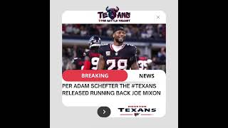 #Texans officially released running back Joe Mixon. #HTownMade #TFB