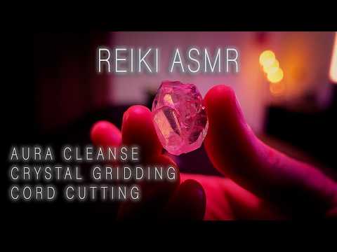 ✨ Ultimate Reiki ASMR Session: Spirit Water Aura Cleanse & Crystal Chakra Gridding  ✨