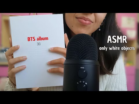 ONLY WHITE OBJECTS ASMR 🕊 | Seductive Sounds & BTS 'BE' Album Unveiled ✨