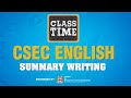 Summary Writing Techniques and Objectives