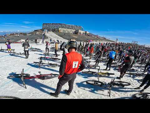 I raced down a glacier in France with 1000 other people (Mountain of Hell 2025)