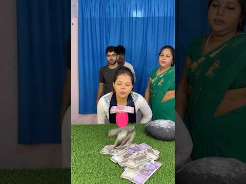 Amazing blow the money funny family challenge ✅ || #shorts #game