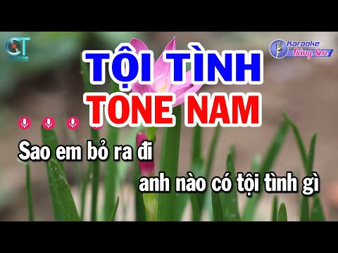 Karaoke Tội Tình Tone Nam Bbm | Nhạc Sống Phối Mới || Karaoke Đồng Sen
