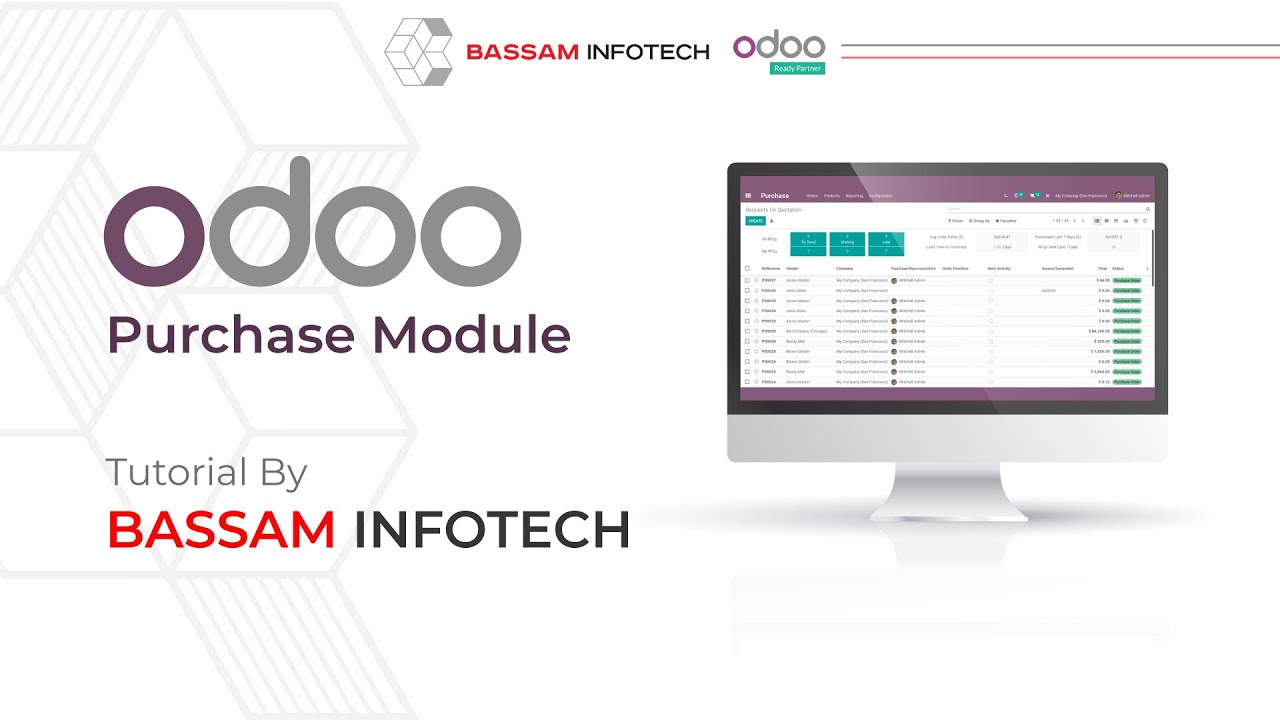 Odoo 14 Purchase Management Module Tutorial | Odoo Purchase Module | Odoo Purchase Order Management | 18.10.2021

The best Open Source Software Solution, Odoo ensures the transfer and documentation of PO in electronic format. It also provides ...
