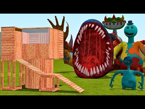 POPPY PLAYTIME 4 MONSTERS DESTROYED MY BUILDING In Garry's Mod