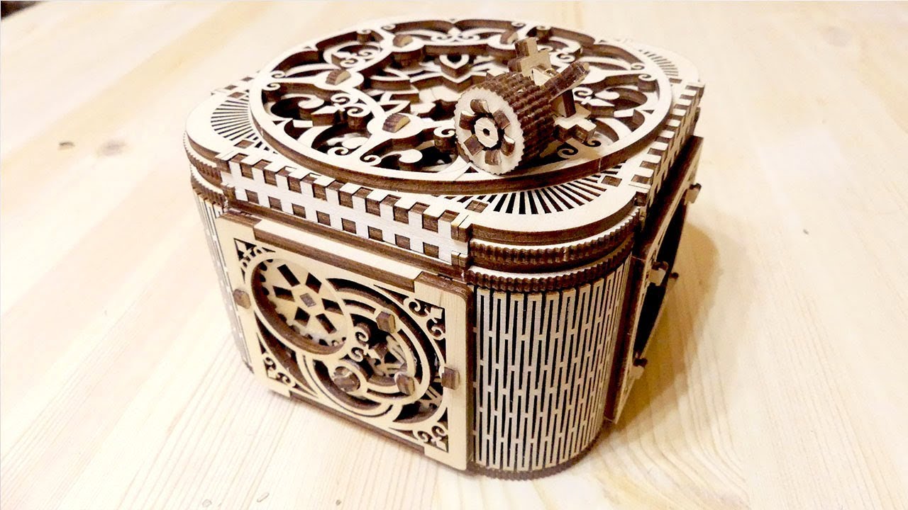 Крутая деревянная шкатулка от компании UGEARS. Приспособление. ПОДЕЛКА КОТОРАЯ ТЕБЕ ПРИГОДИТСЯ