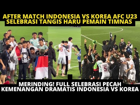 MERINDING! PEMAIN SUPORTER TIMNAS NANGIS SEMUA,FULL SELEBRASI KEMENANGAN DRAMATIS INDONESIA VS KOREA