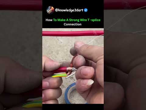 How To Make A Strong Wire T -splice Connection 😮 #wireworks