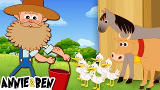 Let's Learn colours at old macdonals farm | kids songs | Annie and Ben