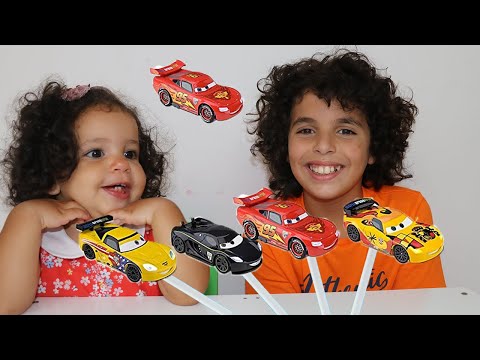 Learning Color Disney Cars Lightning McQueen Mack Truck for kids car toys