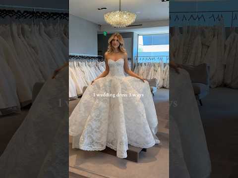 1 Wedding Dress 3 Ways. Which Would You Choose?