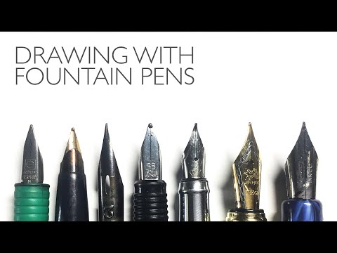 Finding the perfect fountain pen for drawing - my...