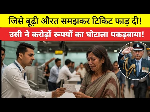 जिस औरत को बूढ़ी समझकर, टिकट फाड़ दिया! उसी ने करोड़ों रुपयों का घोटाला पकड़वाया।#vkfriend