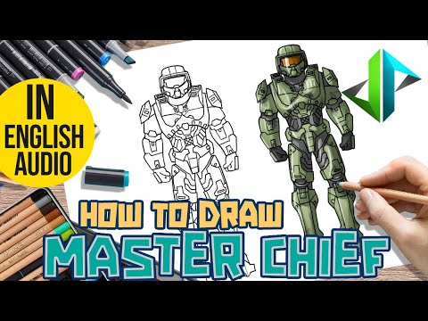 [DRAWPEDIA] HOW TO DRAW *NEW* MASTER CHIEF from HALO &...