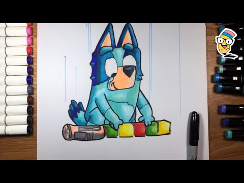 Como dibujar a BLUEY paso a paso | How to Draw BLUEY