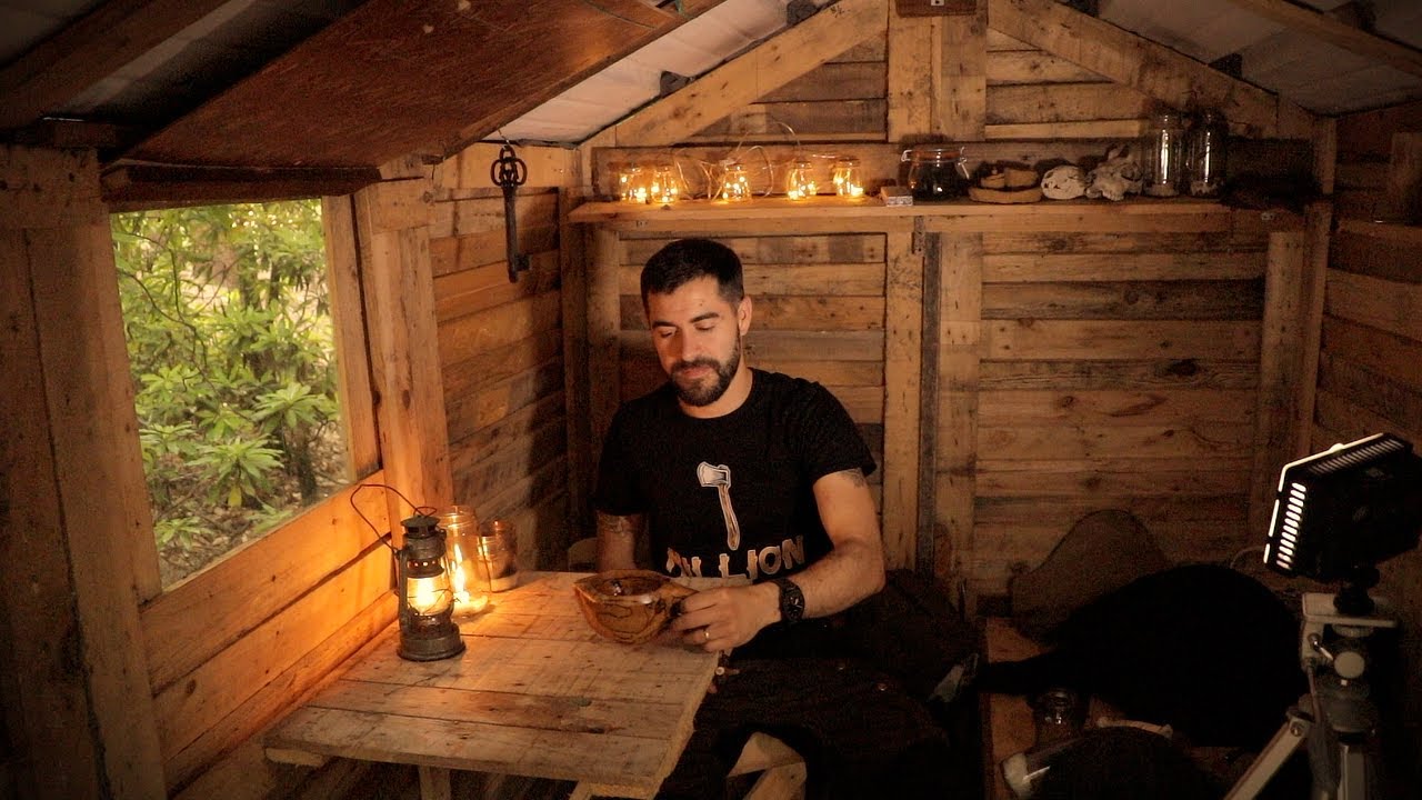 Off Grid Cabin: Alone in the Woods - One Million Subscribers