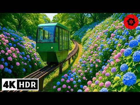 Tokyo Summer Flowers in Bloom - Ajisai & Azaleas - 4K HDR