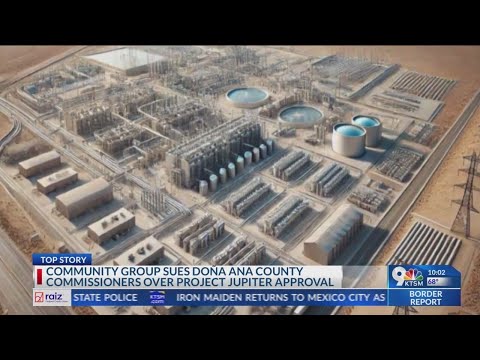 YouTube video thumbnail: Doña Ana County Sued Over Controversial Data Center