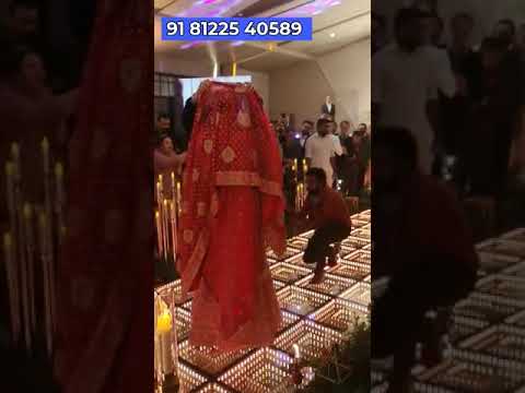 #LED Glass #Floor Bride Entry Digital Wedding Marriage Reception Event #Andhra +91 81225 40589