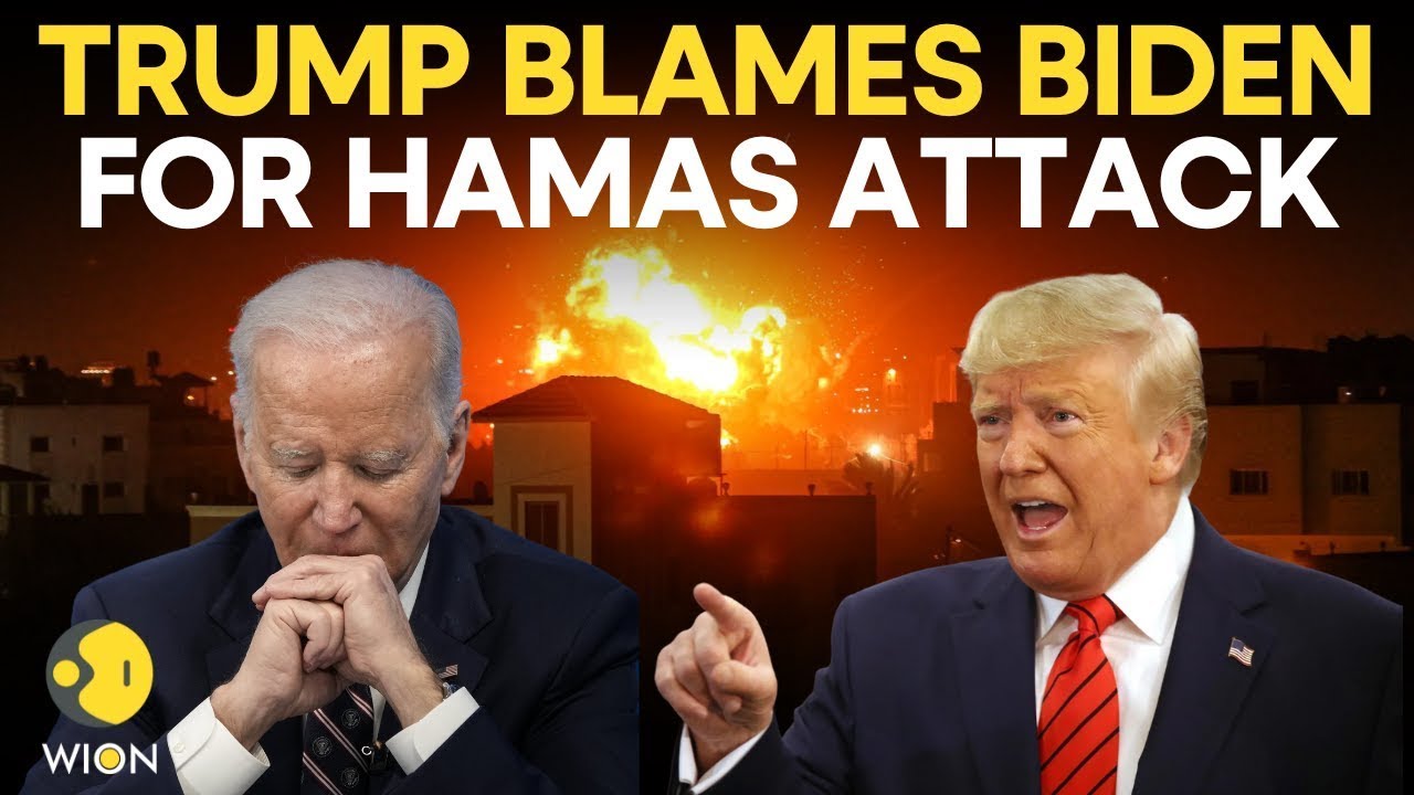 Donald Trump Speech LIVE: Trump accuses Biden for Israel-Palestine War