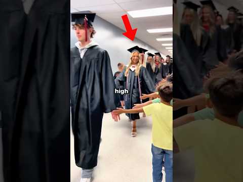 Seniors Saying Goodbye to Kindergarten Kids 🥹 #shorts